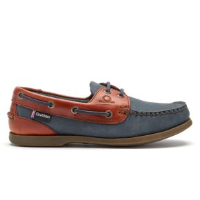 Chatham Mens Bermuda II G2 Navy/Seahorse Leather Boat Shoes