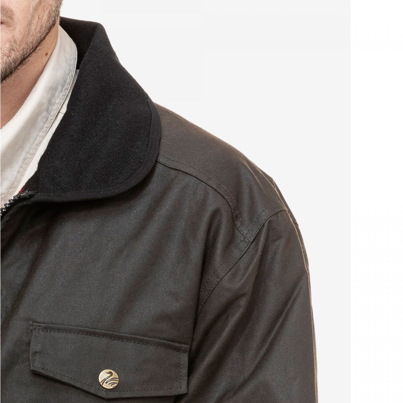 Swanndri Waimak Oilskin Jacket With Wool Lining Outback Outfitters