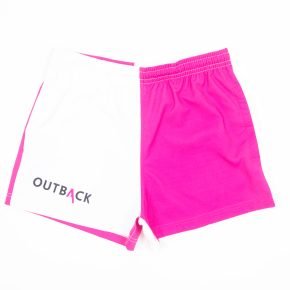 Outback Work Shorts - Pink & White